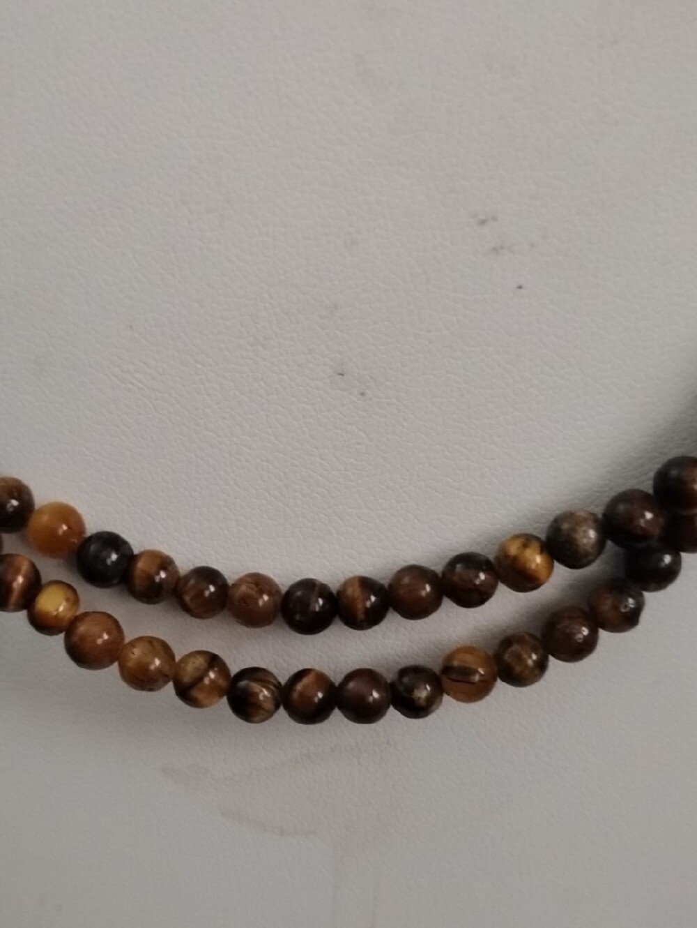 Amedeo 2-strand Tigers Eye Beaded Necklace 17 Inch 4" Extender
